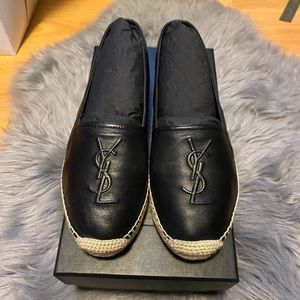 YSL Monogram lambskin espadrilles